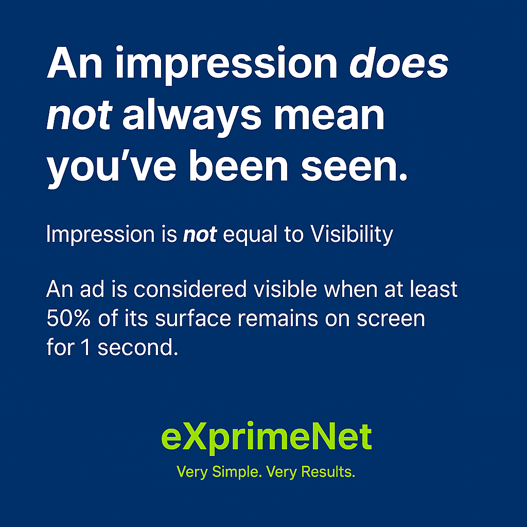 visibilidad real vs impresiones